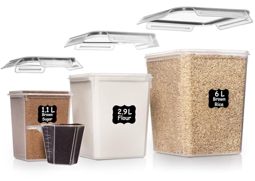 Shazo Flour Sugar Storage Set of 3