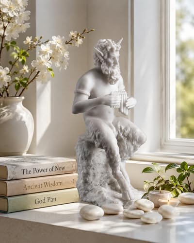 Estatua Dios Pan Gran Escultura Mitología Griega Resina miniatura 2