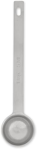 RSVP International Endurance Kitchen Collection - Cuchara medidora de acero inoxidable, apta para lavavajillas, 1 cucharadita