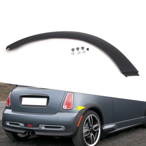 Zhisheng 1 Pc 51131505868 Rear Wheel Arch Trim Mudguard Arch Cover ABS Right for MINI Cooper R50 09/2000-11/2006