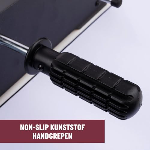 Umbro Kickertisch - Tischfußball - mit 12 Spielern - Inkl. 2 Tischkicker Bälle - Schwarz – Bild 4