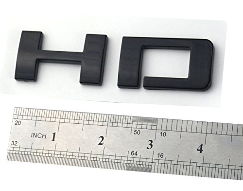 Image of Aimoll HD Nameplates Letter Emblems Badges Glossy for Chevrolet Gm 2500HD 3500HD Silverado Sierra (2pcs Black)