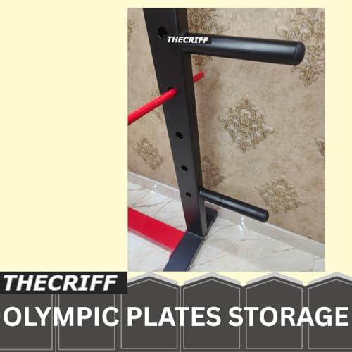 Image of Commercial Power Rack - Heavy-Duty 4x2 Squat Rack with Monkey Bar, J-Hooks, Squat Locks & Olympic Weight Plate Storage|Adjustable Strength Training Cage for Home Gym & Commercial Use (TC301)
