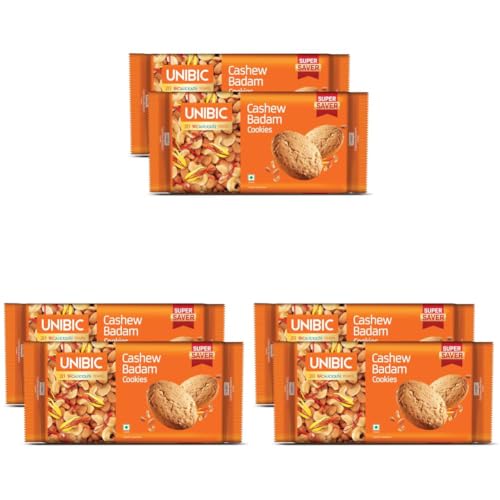 Image of Unibic Cashew Badam Cookies|Weight may vary 900g /975g (Pack of 3)