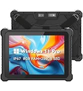 10.1" Rugged Tablet Windows 11 Pro, Intel N5100, 8GB+256GB, IP67 Waterproof, MIL-STD-810H Industr...