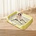 ＫＬＫＣＭＳ Mesh Grids Toilet Dog Toilet with Protection Wall Reusable Puppy Pee Pad Holder Dog Potty Tray for Dogs and Cats Large Puppy, Yellow
