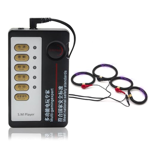 Image of Electric Shock Bondage Training Masturbation Penis Ring Winding Exercise Endurance Trainer Electric Shock Cock Ring Male Bondage Penis Ring