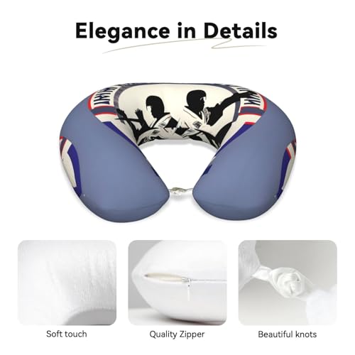 Almohada ergonómica de poliéster para viaje miniatura 4