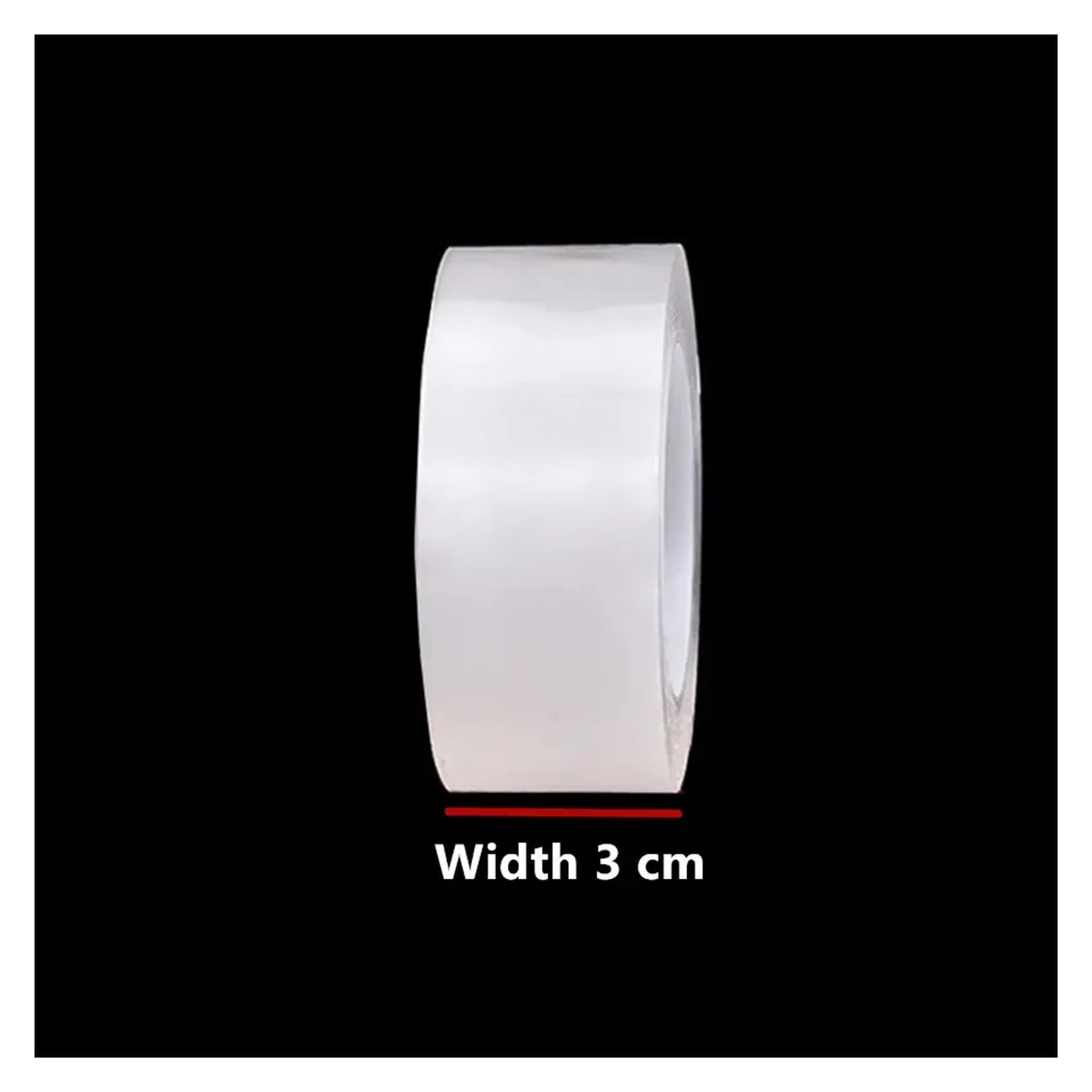 Nastro adesivo biadesivo trasparente, Nastro biadesivo da 1/5 m senza tracce for bagno, cucina, lavandino, rubinetto, adesivo in gel(Width 3 Cm,5 meters)