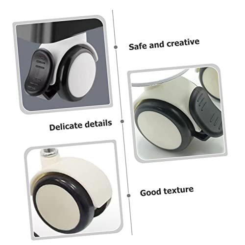 CUBTOL 8 peças de rodas para móveis, lixeira, mini rodas giratórias, rodas universais, rodas pequena