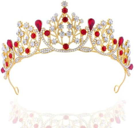 Couronne Royale Ornée De Bijoux Pour Déguisement D'anniversaire, D