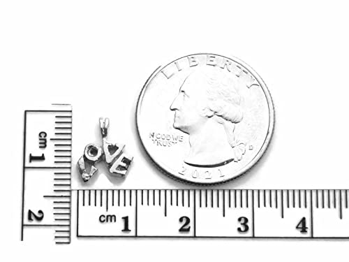 Miniatura 4 de LOVE Word 925 Sterling Silver Charm pendant