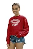 Blue 84 Women's Standard NCAA Officially Licensed Crop Crewneck Sweatshirt Campus Team Color, X-Large