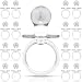 2.5" Acrylic Clear Baby Pacifier Baby Shower Favors - 48 Pieces