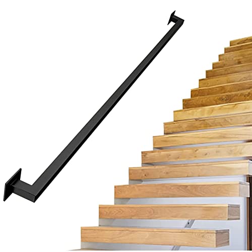 Pasamanos De Tubo Cuadrado De 1 A 20 Pies, Pasamanos De Interior Y Exterior For Escaleras, Pasamanos De Barandilla, Pasamanos De Barra De Agarre De Tubo De Acero Galvanizado Industrial Antideslizante,