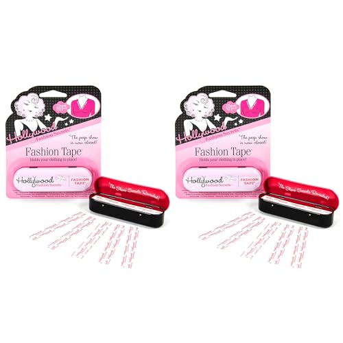 Hollywood Fashion Secrets Fashion Tape – Double Sided Boob & Body Tape, Fabric Adhesive Strip for...