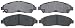 ACDelco 17D1280C Professional Ceramic Front Disc Brake Pad Set