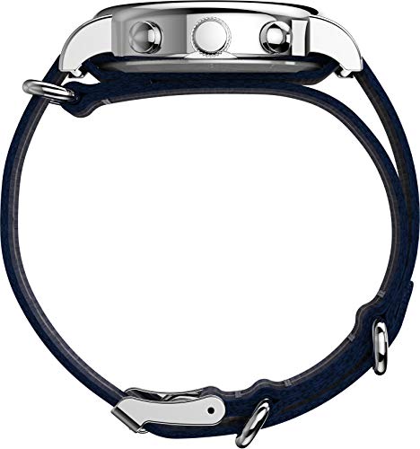 Image of TIMEX Chronograph Men's Watch (Blue Dial Black Colored Strap)