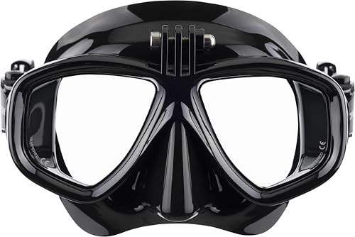 Foto von Cressi Action - Tauchmaske mit Einem Adapter für Action Cam - Verfügbar Set mit Schnorchel Dry