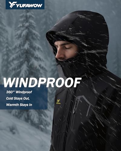 Men Winter Jacket Work Coat Waterproof Windbreaker Heavy Heat Warm Thermal Clothes Glamping Overlanding Gadget2