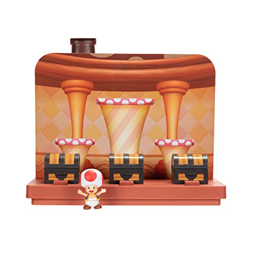 Super Mario Action Figures 2.5" Deluxe Toad Playset - Thumbnail 2
