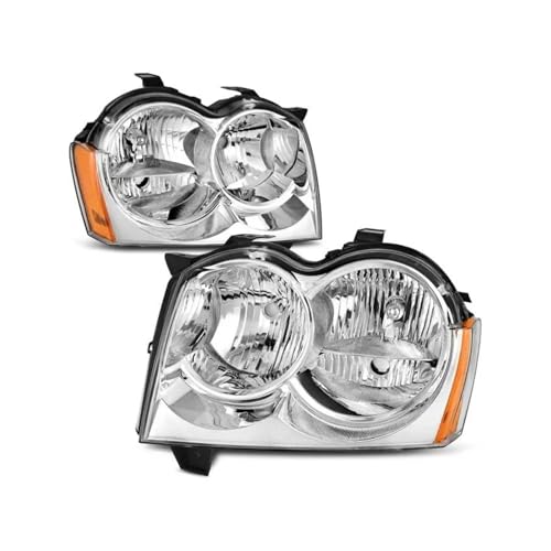 Faros Delanteros para Jeep para Grand para Cherokee 2005 2006 2007 Sin Lámpara Faro Delantero De Coche Faro Principal