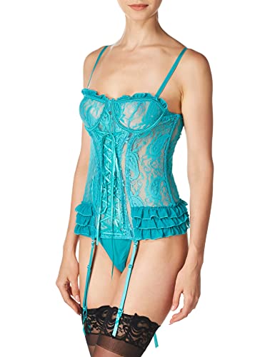 Seven Til Midnight Women's Paisley Please Bustier And Thong