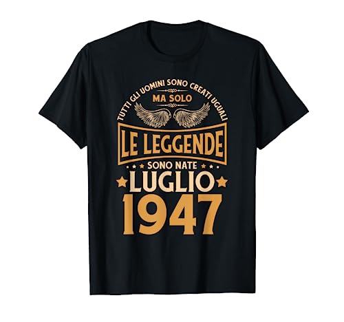 Cumpleaños Hombre Regalo Mujer Las Leyendas Julio 1947 Camiseta
