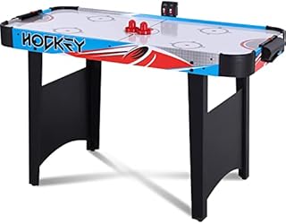 RayChee 48in Air Hockey Table for Kids and Adults, Air-Powered Play with LED Scoring, 2 Pucks and 2 Pushers, Multiplayer Table Air Hockey Game for Home, Game Room, Bar