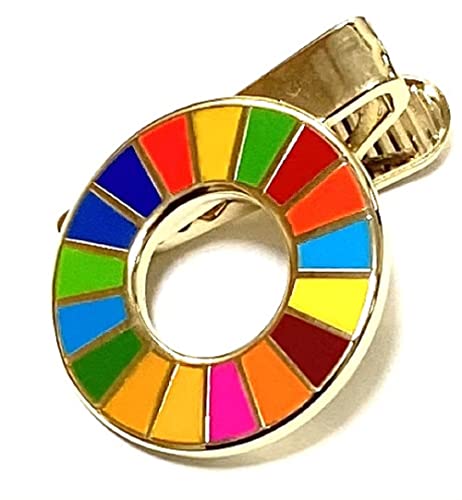 SDGs Badge Silver Batch sdgs SDGs, No Hole in Fabric