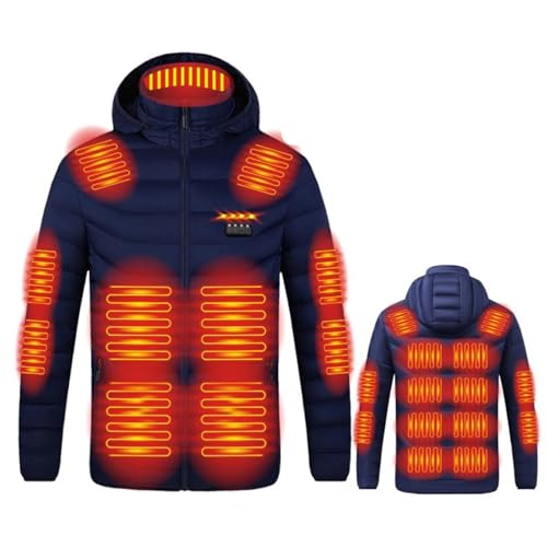 MaMiDay heated jacket Heated Jacket for Women Men 21 Zones Hoodie Winter Soft Puffer Windproof coat Usb Charging Body Warmer Unisex