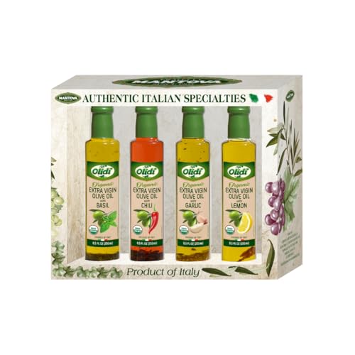 Set de Aceite de Oliva Extra Virgen Saborizado 8.5 Fl Oz x4