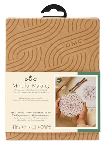 DMC Meditative Mandala Mindful Making Cross Stitch Kit