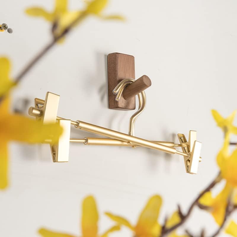 VALINK Aluminium Alloy Trouser Hanger, Multifunction Portable Anti Slip Trouser Hanger, Skirt Hangers Pants Hanger with Clip for Pants, Trousers, Skirts, Jeans Green