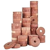 elthmpr Natürlicher Mottenschutz aus Zedernholz, 30 Mottenringe Zedernholz...