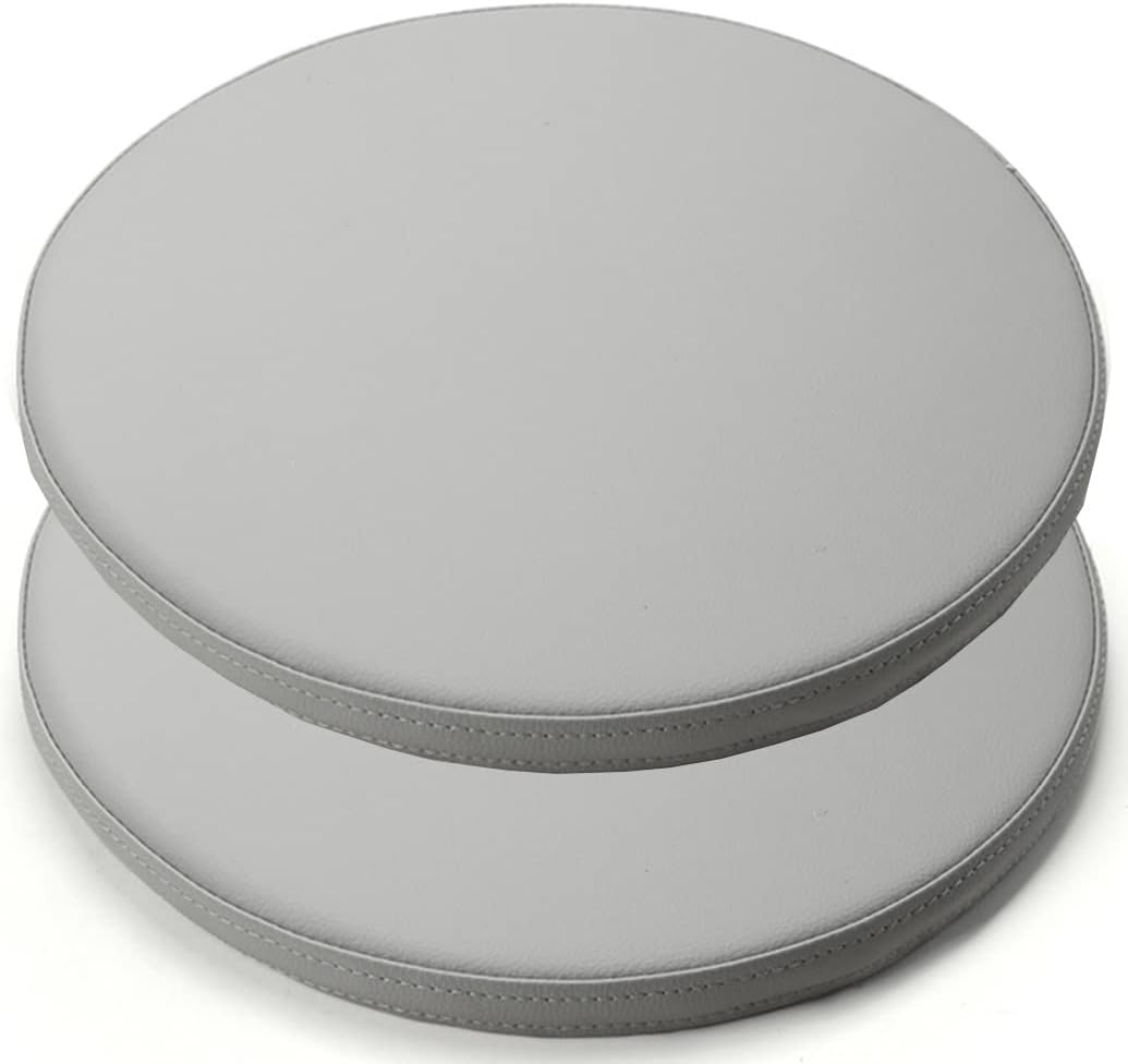 メモリーフォーム ラウンドチェアクッション 防水レザーシートパッド