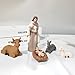 DurableDelights Christmas Nativity Set, Nativity Scene Includes 10 Resin Figurines-Baby Jesus, Mary, and Joseph, Perfect Ideal for Christmas Decor