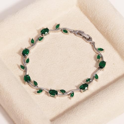 Image of Shining Diva Fashion Tulip Bracelet for Women, Floral Crystal, Anti Tarnish Jewellery Stylish Bracelet Gifts for Girls