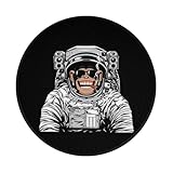 マウスパッド チンパンジー 宇宙人 ゴリラ ゲーミングマウスパッド 円型 丸型 小型 滑り止め おしゃれ かわいい 人気 ノートパソコン オフィス用
