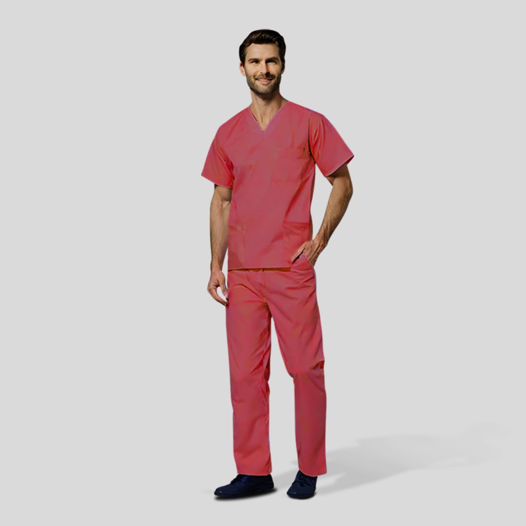 OTICA Men Scrub Suite for Doctors, Nurses, Dentists and Healthcare Professionals|Mordern Fit|Cotton|Unifrom for Doctor (M, Peacock) (B0CKBCLRY9) Amazon Price History, Amazon Price Tracker