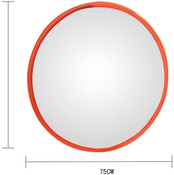 Convex safety mirror, suitable for long-life, wide-angle plastic mirrors Plastic exterior mirrors for village streets (color: B, size: 45 cm)