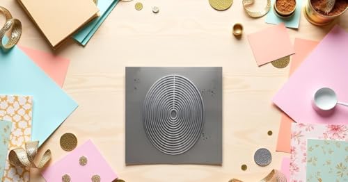 Metall-Stanzformen mit ovalem Rand, für Kartenherstellung, Prägepapier, Fotoalbum, Stempel, Basteln, Vorlagen, Formschablonen, Scrapbooking, Stanzen, Kartenherstellung, Zubehör, Stanzen, Prägen