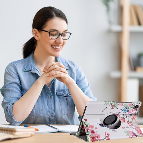 Ceysin Rotating Case for Samsung Galaxy Tab A8 10.5 Inch 2021 2022 Tablet (SM-X205N/X200N/X207), 360 Degree Rotating Protective Stand Cover with Auto Wake Sleep for Galaxy Tab A8 (Hummingbird) - Image 6