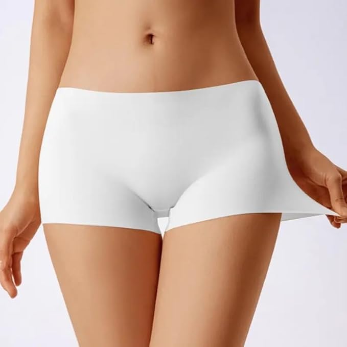 Image of LOURYN KOULYN Boy Shorts Underwear for Women Cotton Panties Mid Rise Undies Full Coverage Boxers Briefs Boyshort 4 Pack S-XXL