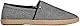 Tommy Hilfiger Herren Espadrilles Chambray mit Logo, Schwarz (Black), 43