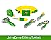 John Deere Deluxe Talking Toolbelt - 7-Piece Kids Tool Set - Interactive Construction Toys - Interactive Toddler Tools Playset - Green - 7 Count - Preschool Toys Ages 2 Years and Up