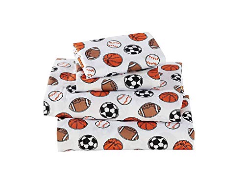 Sheet Set Sports Baseball Football Basketball Soccer Ball White Black Brown Orange for Boys/Teens New # Sports (Twin) Sheet Set Sports Baseball Football Basketball Soccer Ball White Black Brown Orange for Boys/Teens New # Sports (Twin)