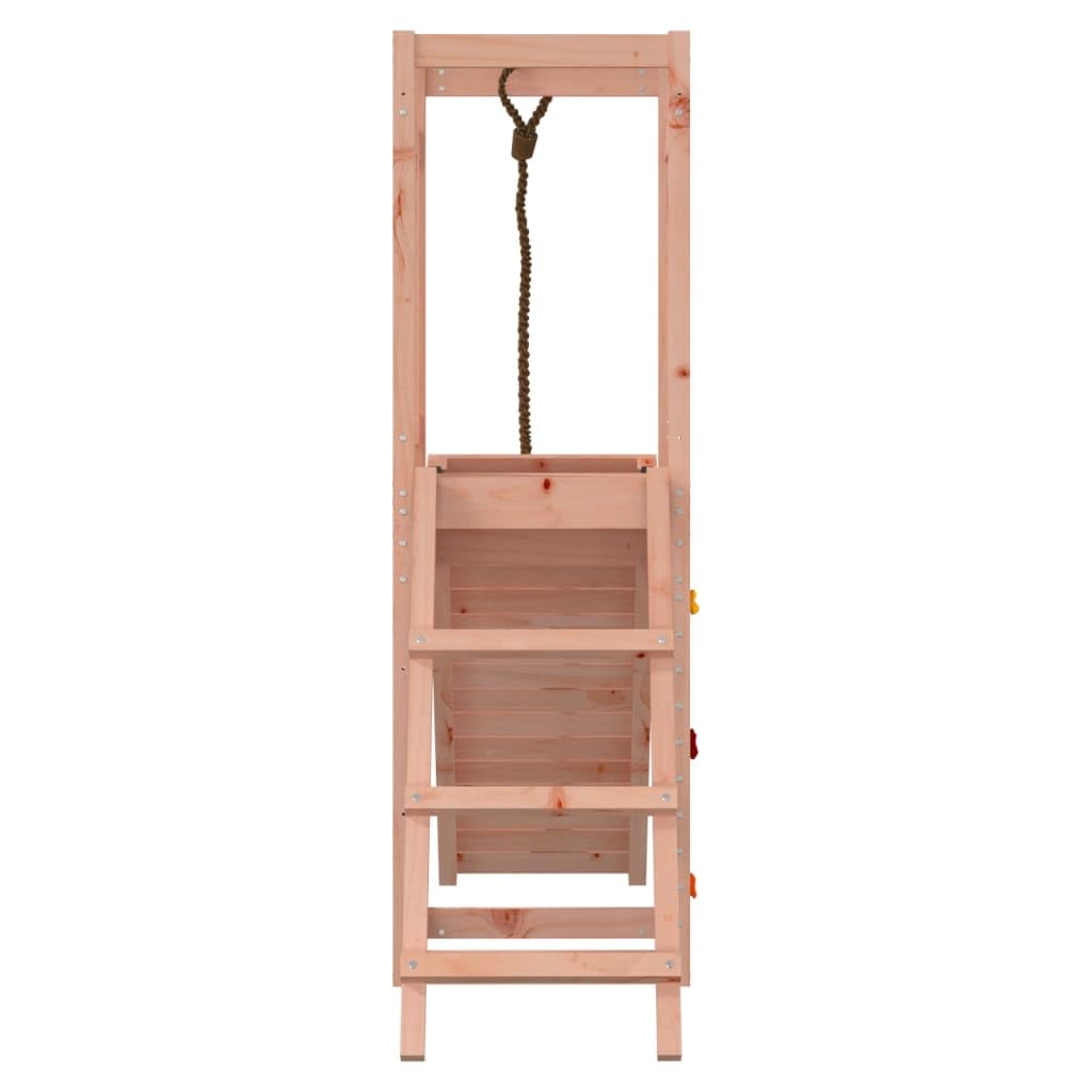 Altalena robusta area giochi esterna in legno di abete Douglas 161 x 46,5 x 169 cm Helloshop26