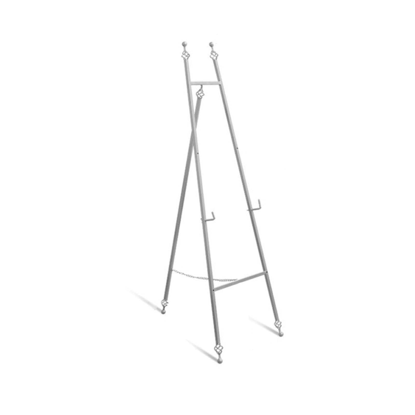 Txgjwra Gold/Silver Wedding Display Easel 150Cm Tall, Adjustable Height Folding Metal Easel A-Frame Floor Easel Portable Art Easel Stand For Painting And Sketching, ,Skcnag3334