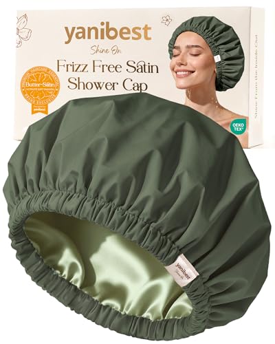 Yanibest Satin Lined Shower Cap